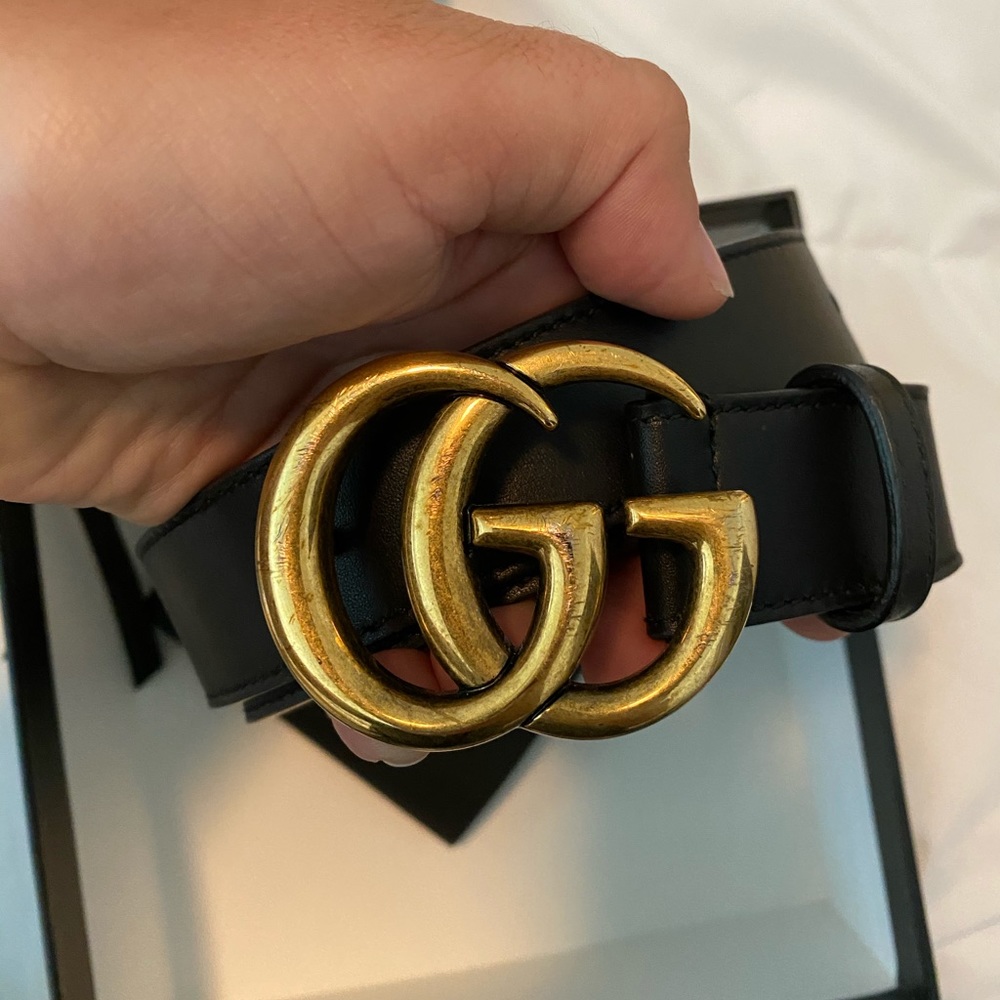 Black Gucci Belt